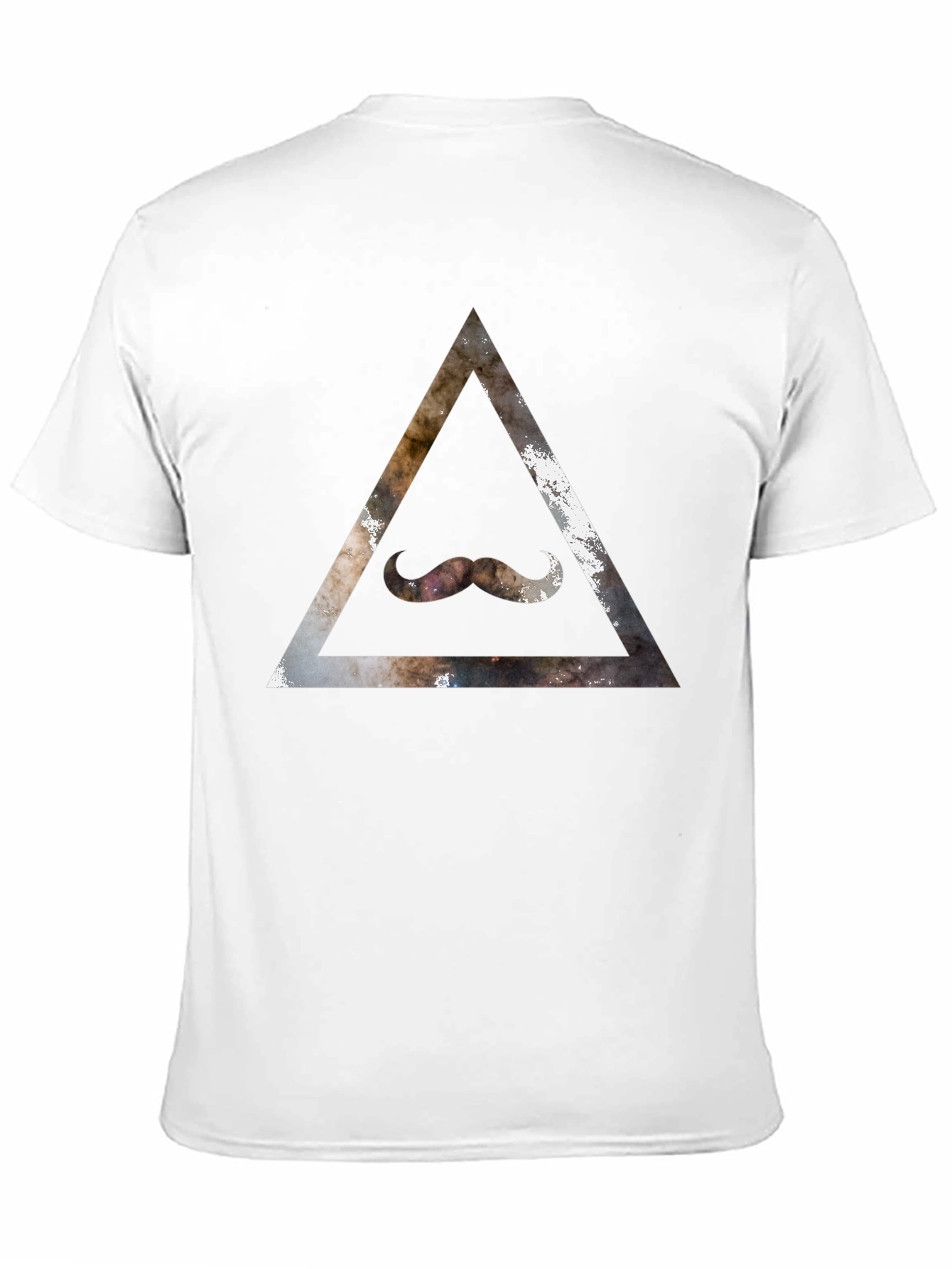 Cosmic Mustache Triangle Graphic Tee