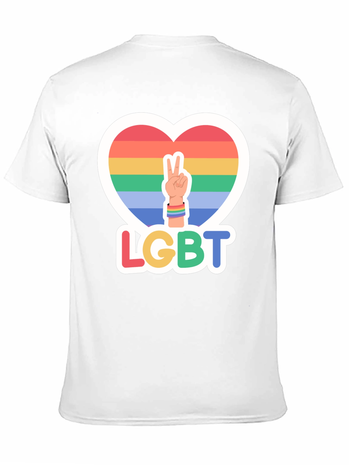LGBT Pride Heart Peace T-Shirt