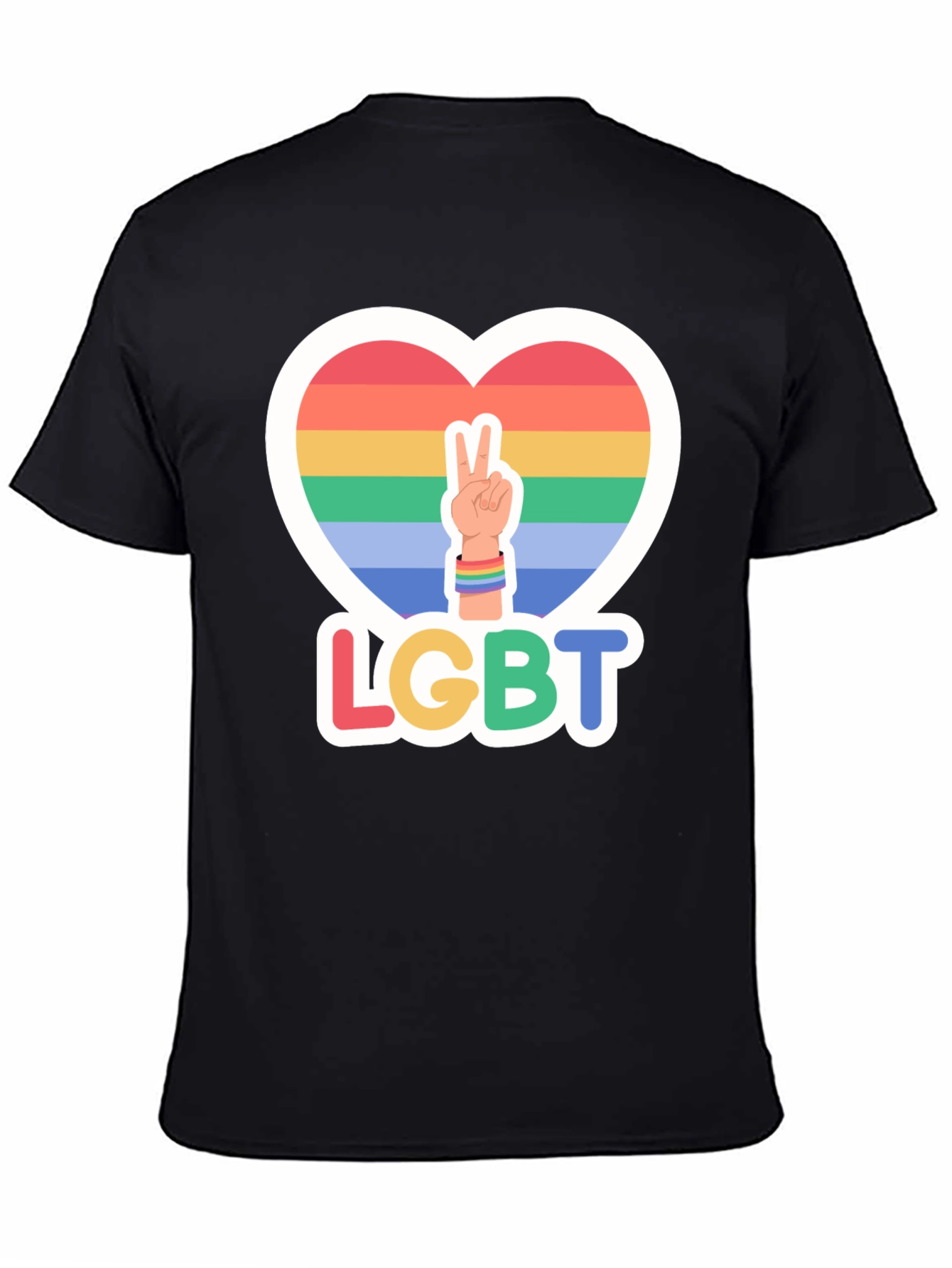 LGBT Pride Heart Peace T-Shirt