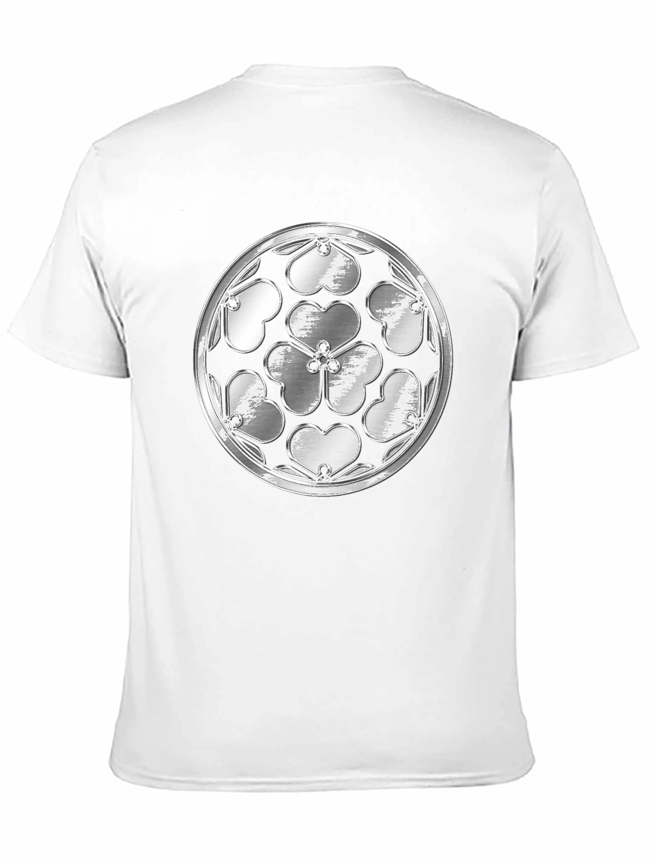 Shamrock Rosette Graphic Tee - Black