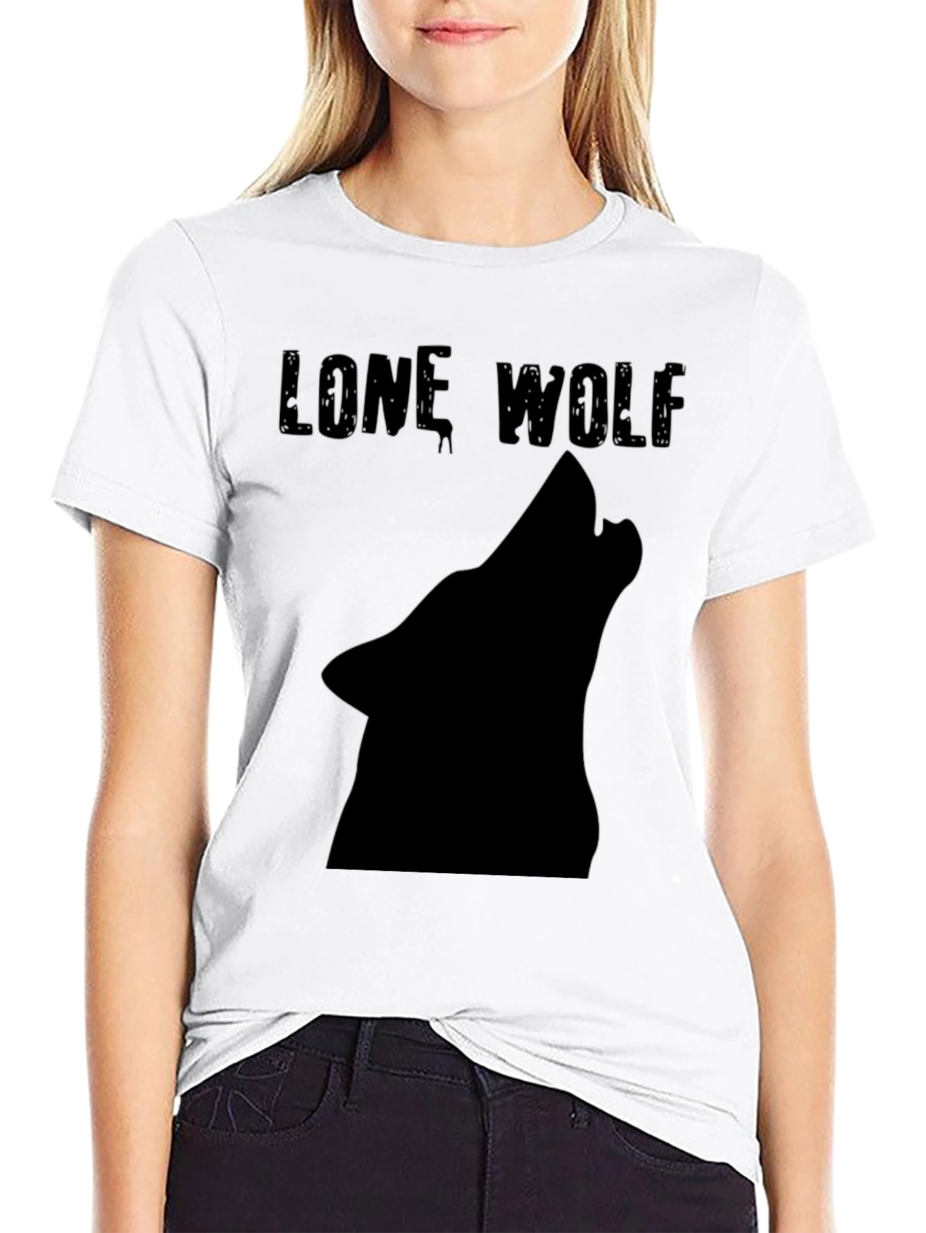 Lone Wolf T-Shirt - Black Graphic Tee