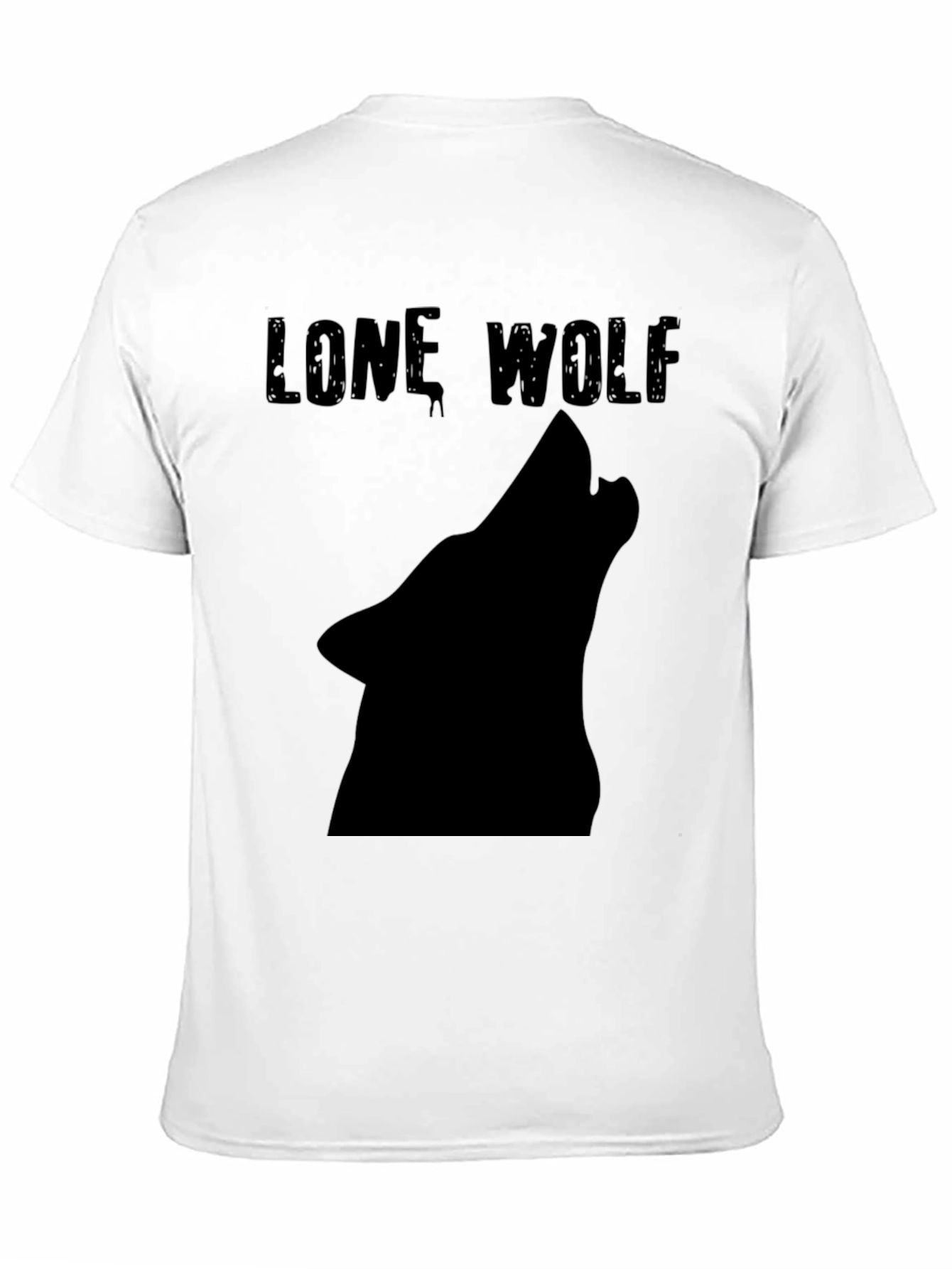 Lone Wolf T-Shirt - Black Graphic Tee