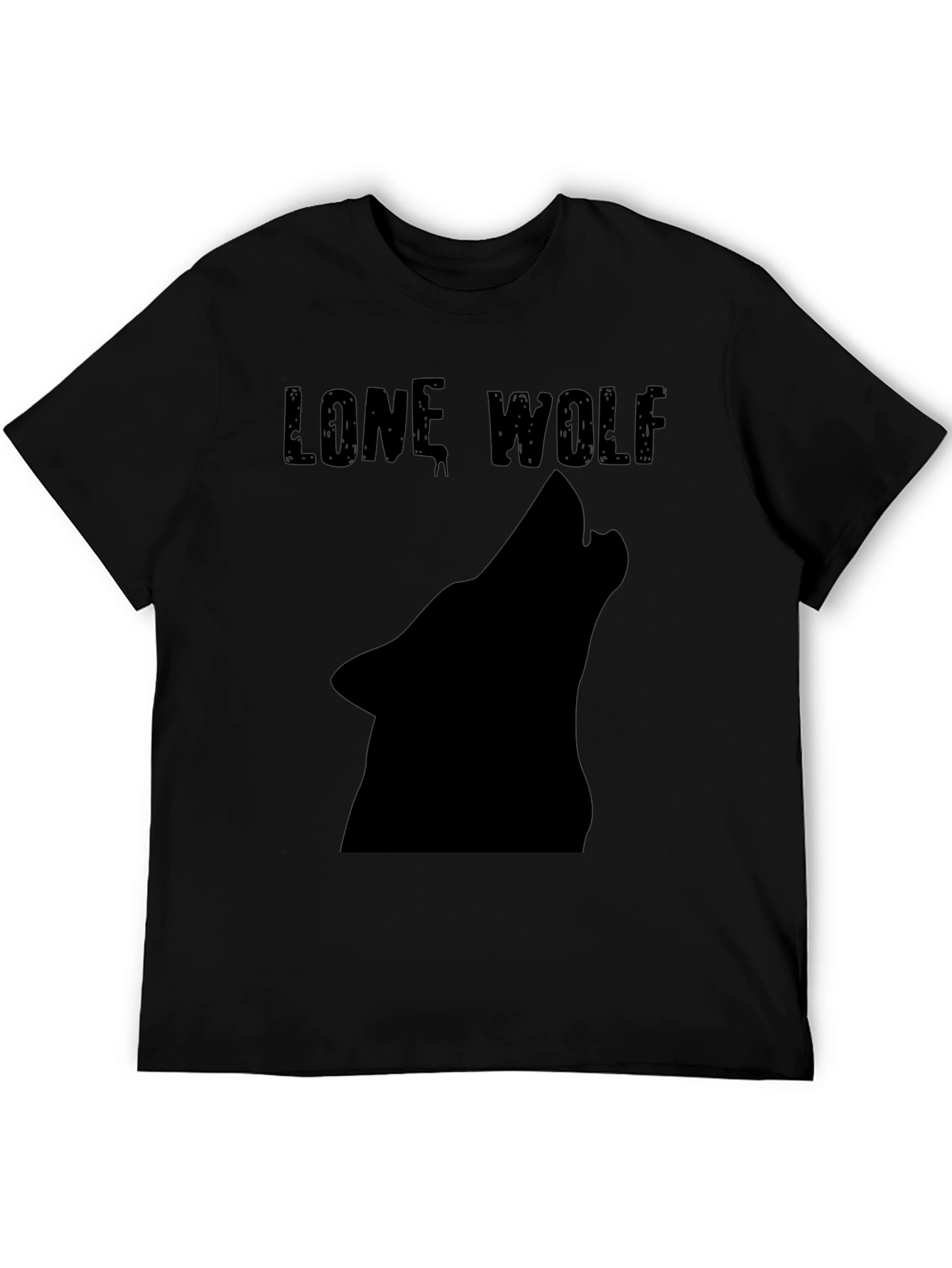 Lone Wolf T-Shirt - Black Graphic Tee