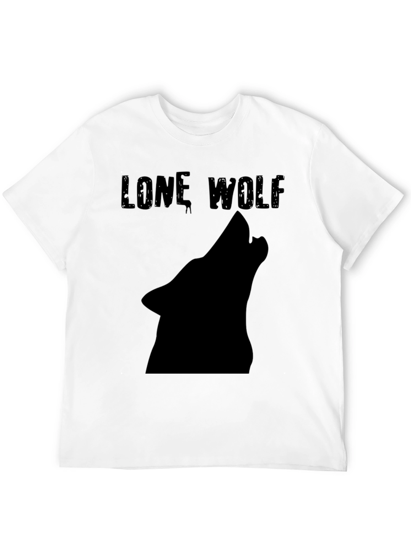 Lone Wolf T-Shirt - Black Graphic Tee