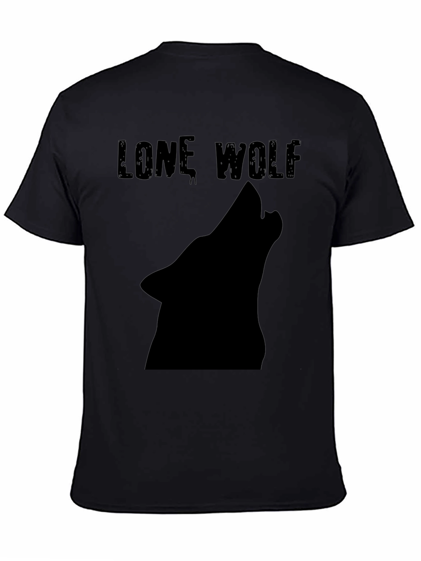 Lone Wolf T-Shirt - Black Graphic Tee