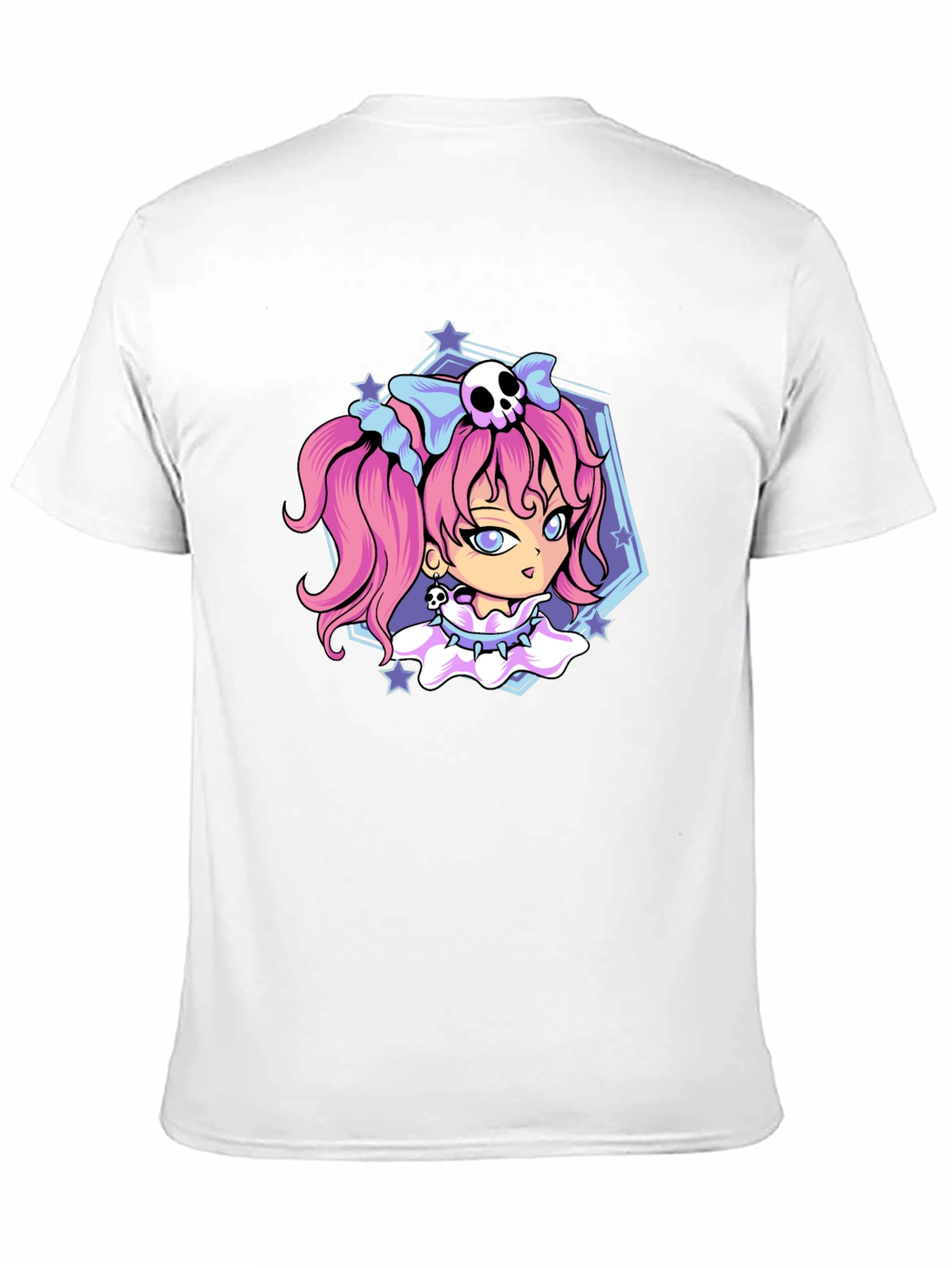 Gothic Anime Girl Black T-Shirt