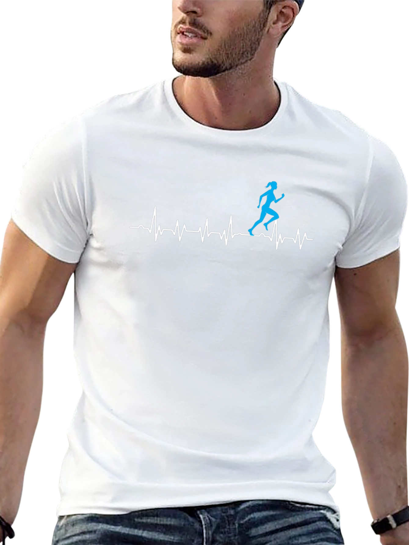 Runners Heartbeat Graphic T-Shirt