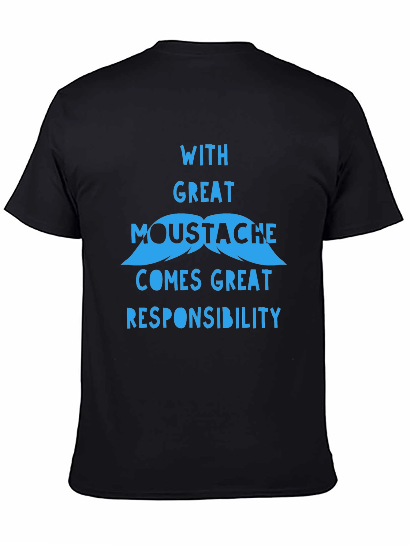Funny Mustache Graphic T-Shirt