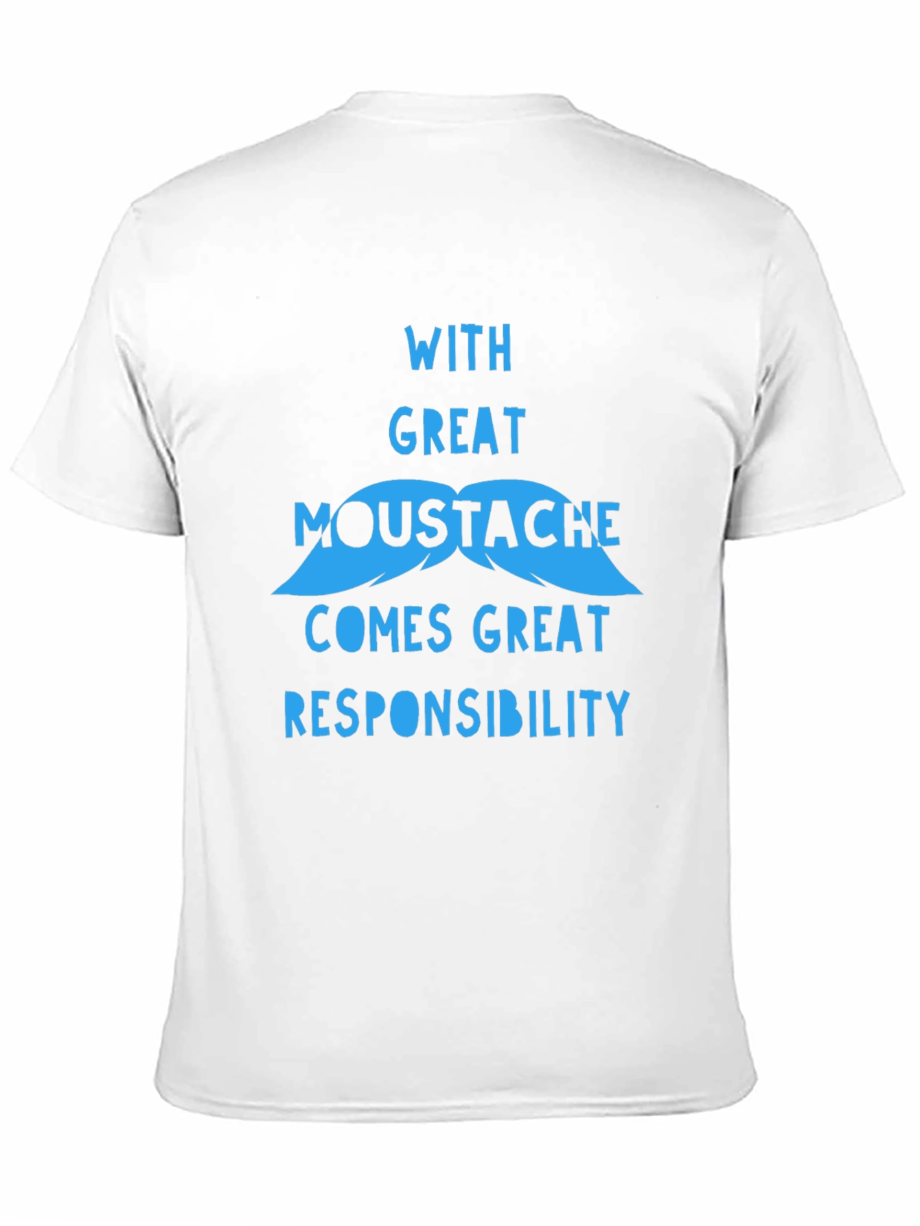 Funny Mustache Graphic T-Shirt