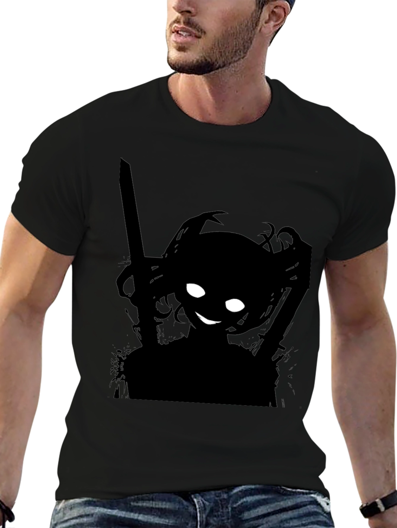 Shadow Anime Girl T-Shirt - Edgy Streetwear