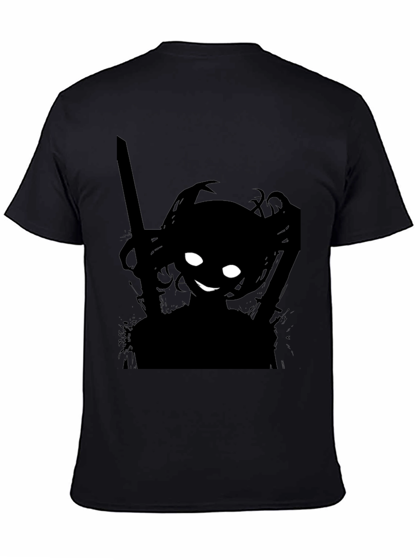Shadow Anime Girl T-Shirt - Edgy Streetwear