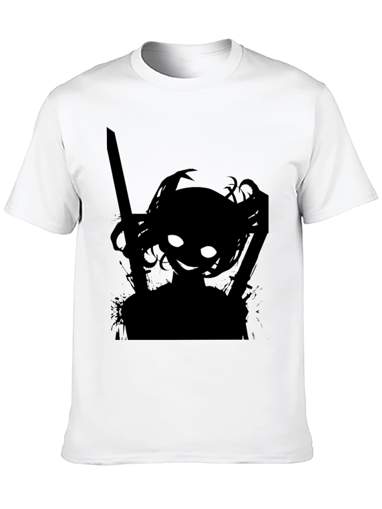 Shadow Anime Girl T-Shirt - Edgy Streetwear