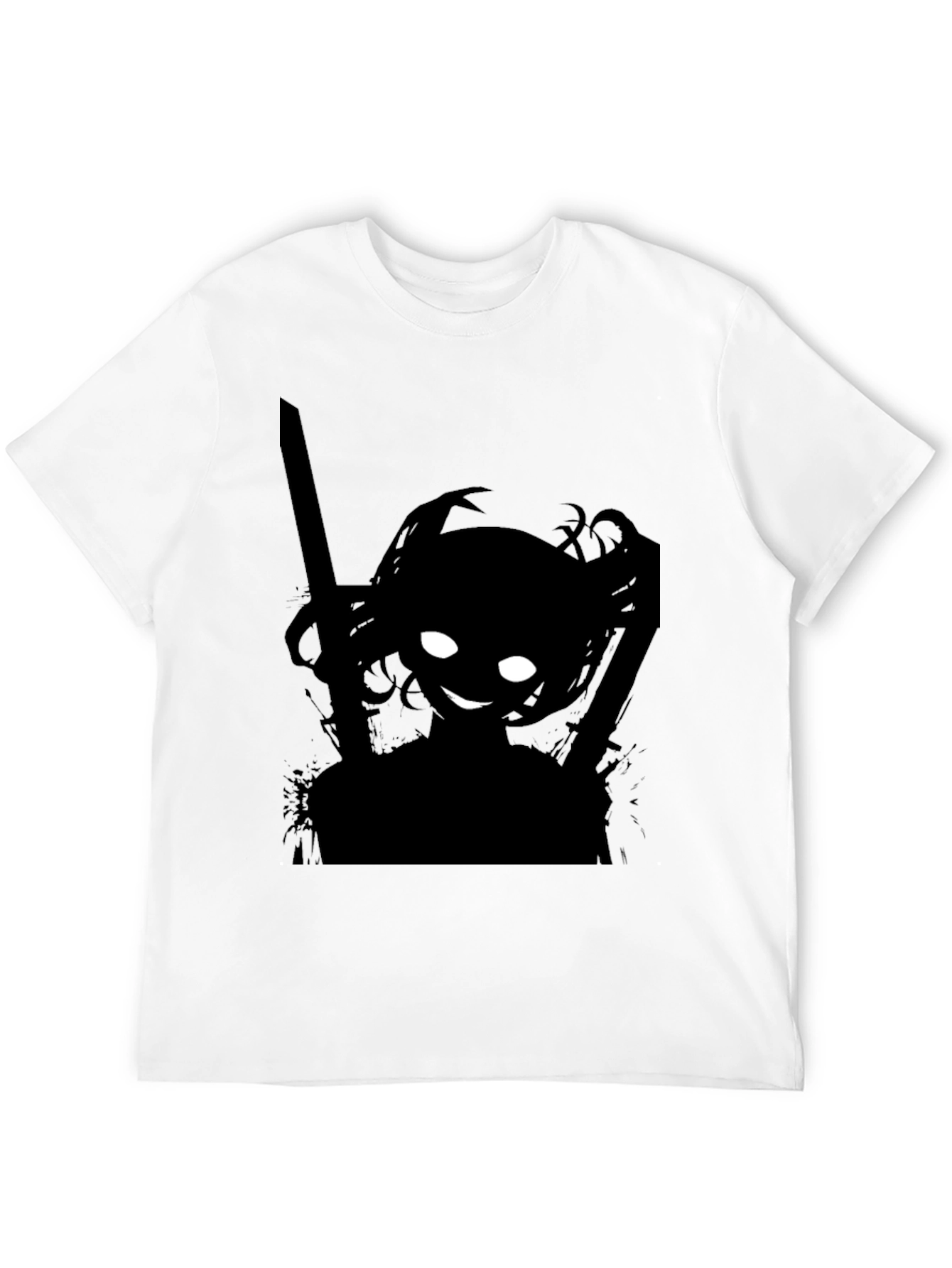 Shadow Anime Girl T-Shirt - Edgy Streetwear