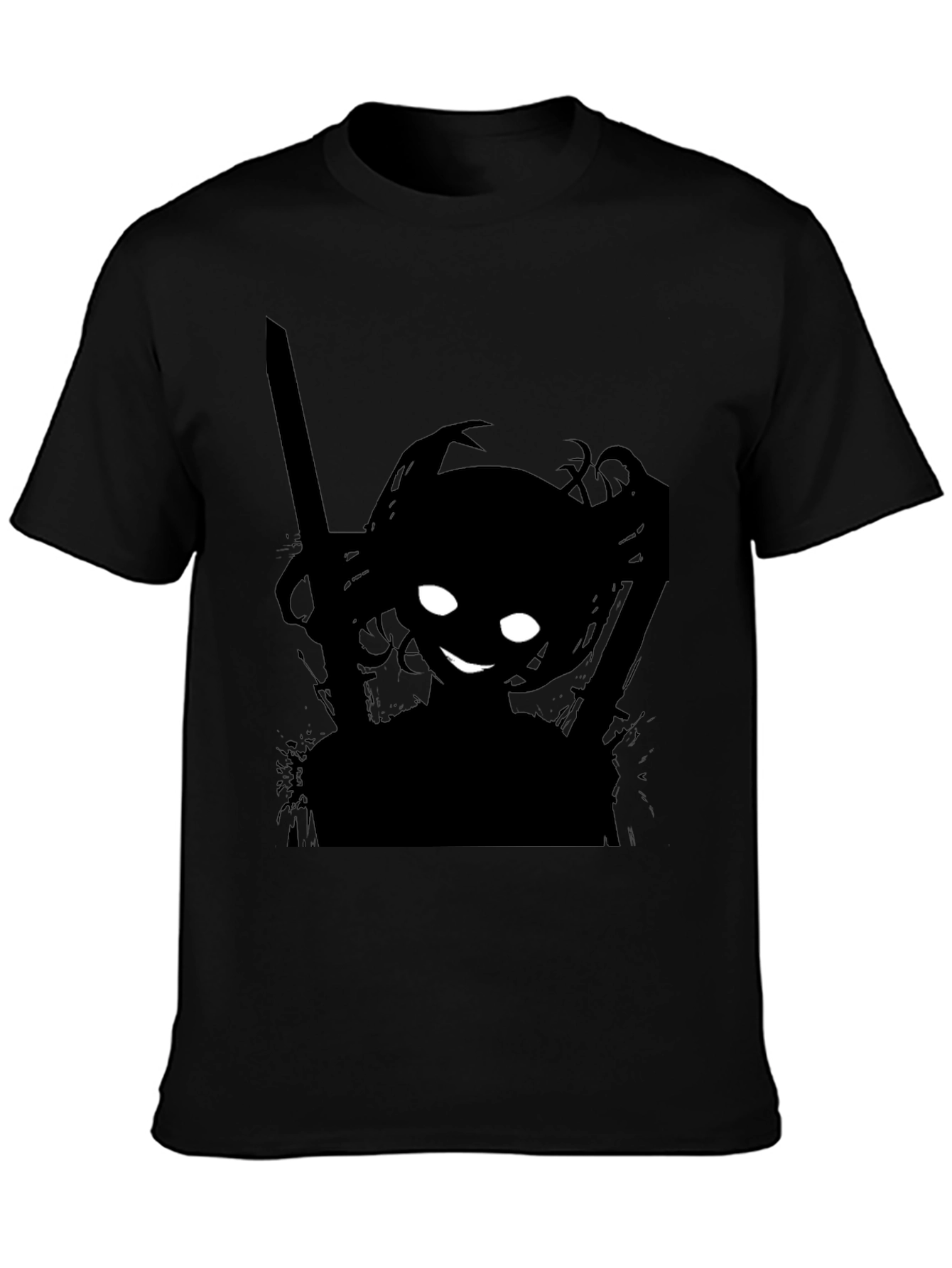 Shadow Anime Girl T-Shirt - Edgy Streetwear