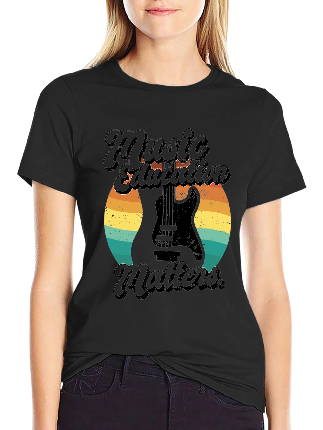 Music Education Matters Black Graphic Tee