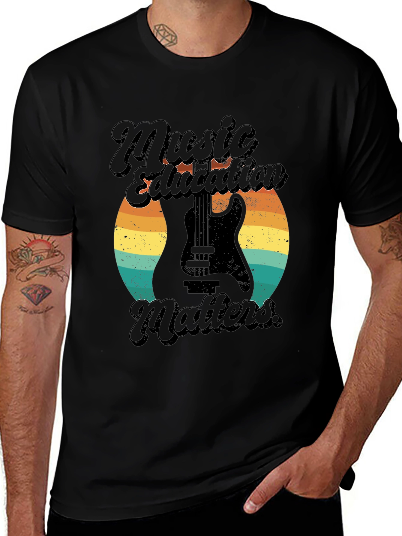 Music Education Matters Black Graphic Tee