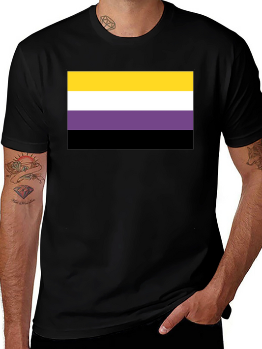 Nonbinary Pride Flag Graphic Tee - Unisex