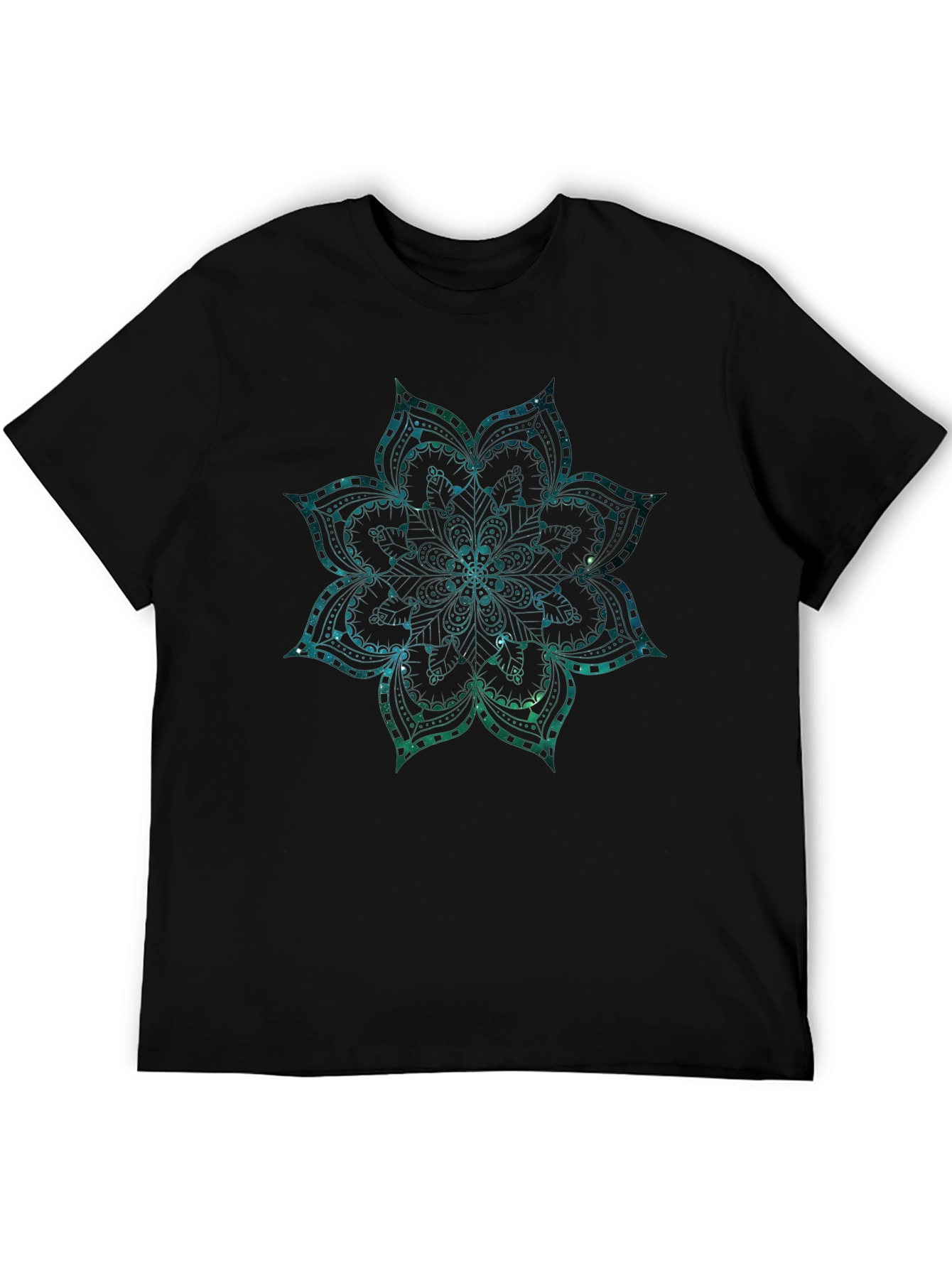 Galaxy Mandala Black T-Shirt