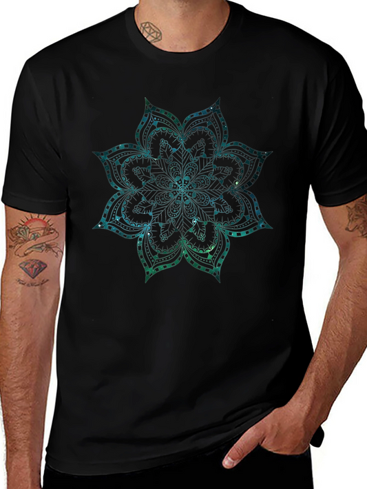 Galaxy Mandala Black T-Shirt