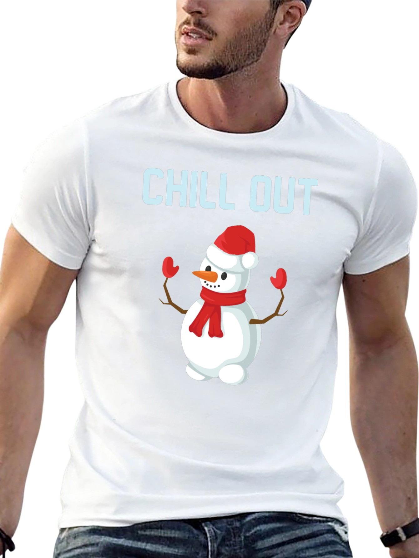 Chill Out Snowman Graphic Tee