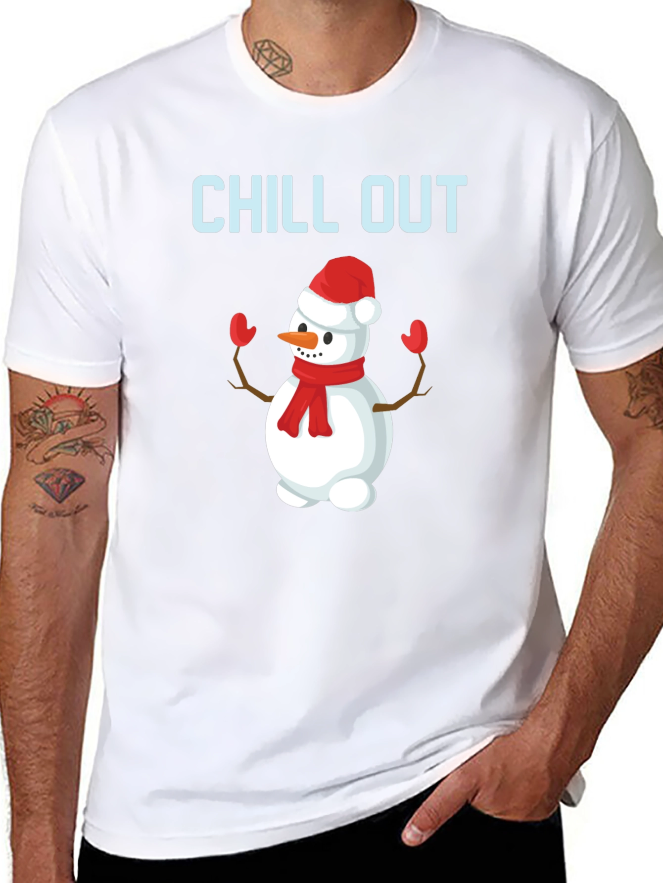 Chill Out Snowman Graphic Tee