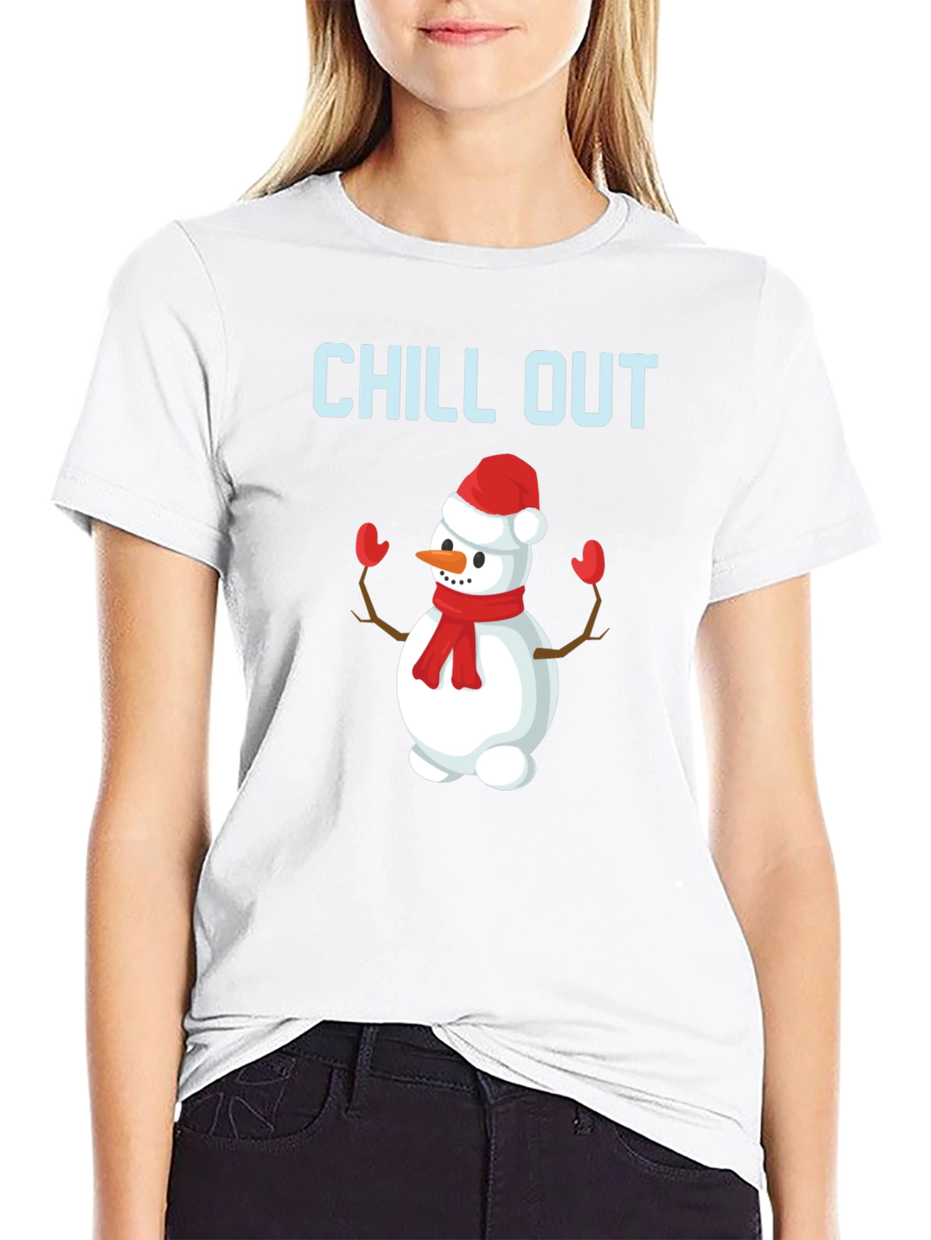 Chill Out Snowman Graphic Tee
