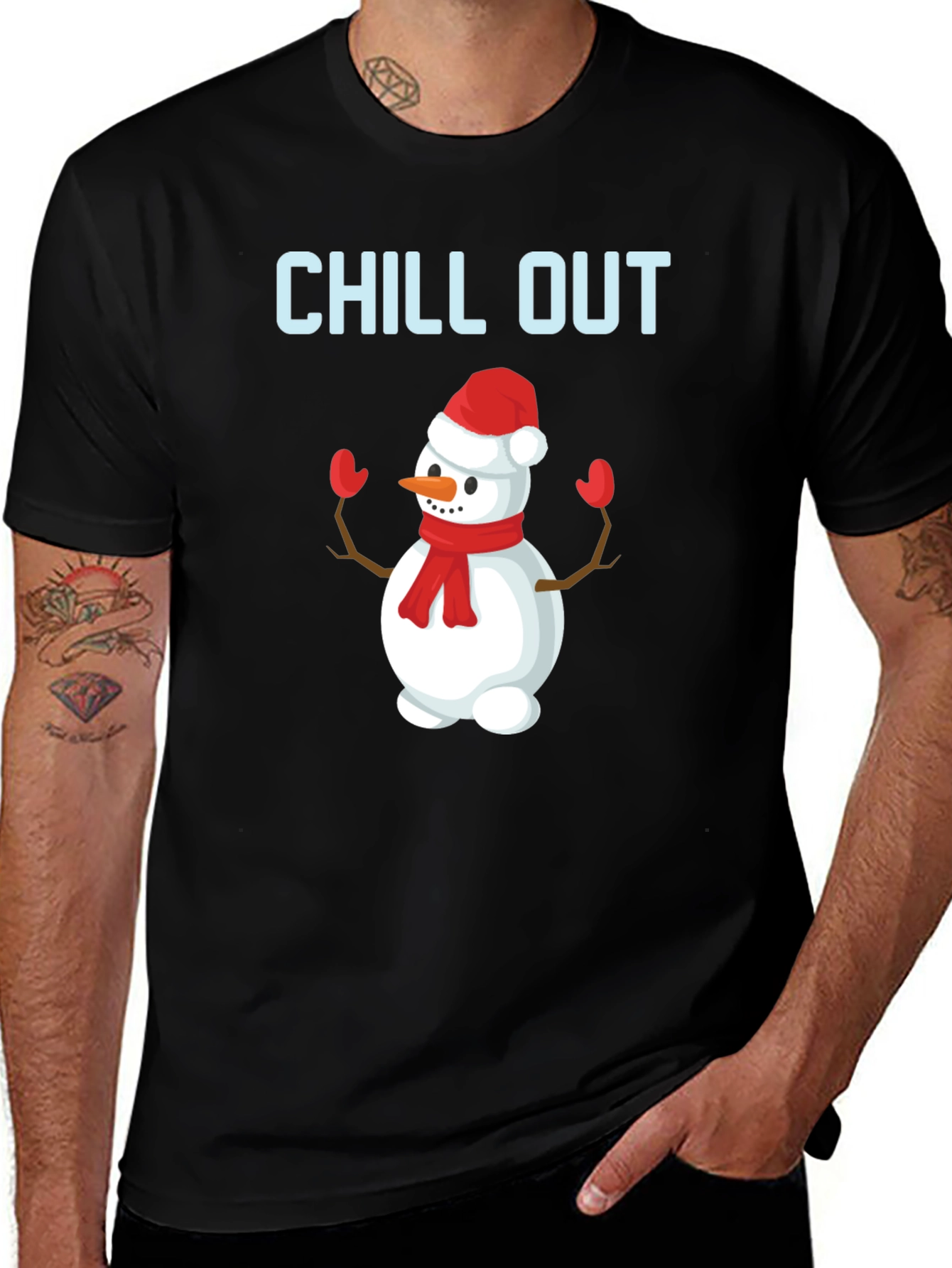 Chill Out Snowman Graphic Tee