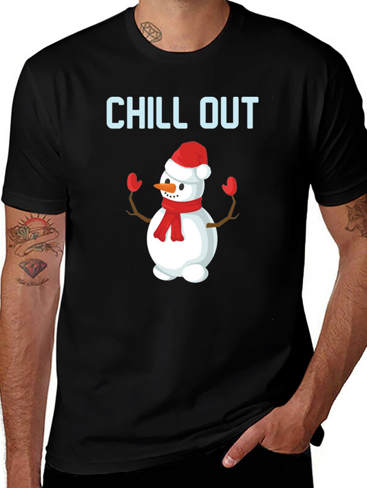 Chill Out Snowman Graphic Tee