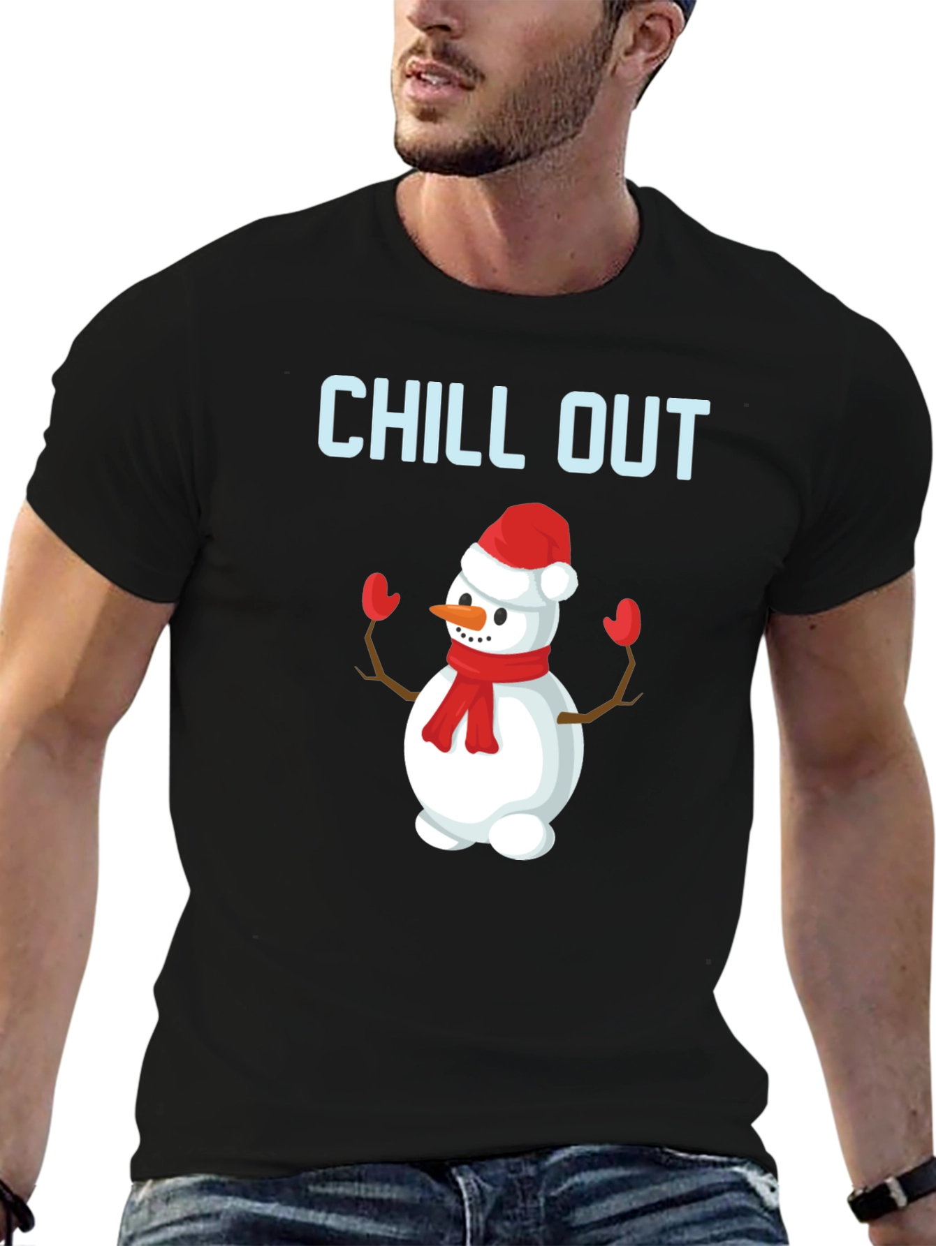 Chill Out Snowman Graphic Tee