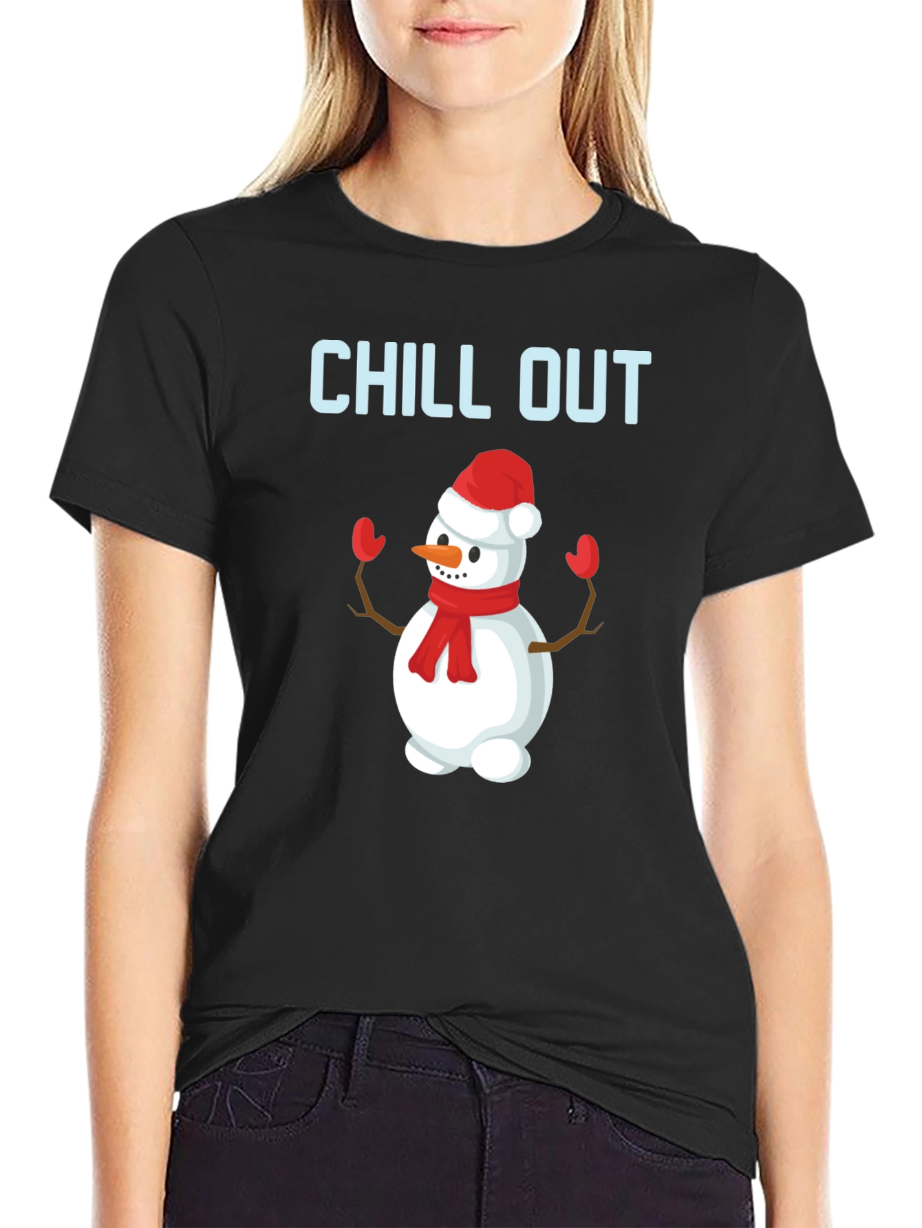 Chill Out Snowman Graphic Tee