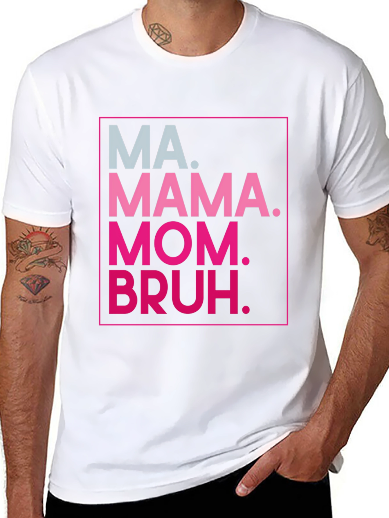 MA. MAMA. MOM. BRUH. Funny Graphic Tee