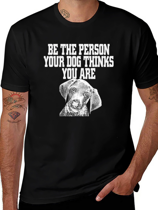 Dog Lover Graphic Tee - Be The Person Black T-Shirt