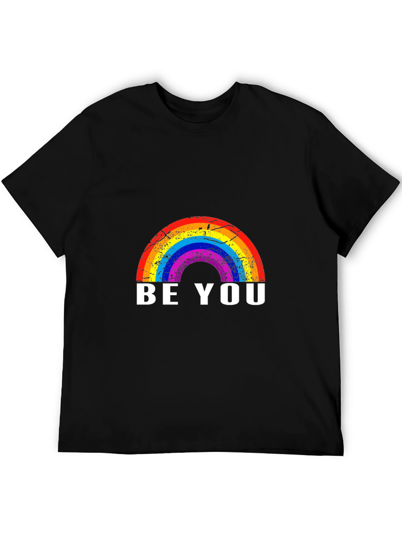 Rainbow Be You Black T-Shirt - Pride Apparel