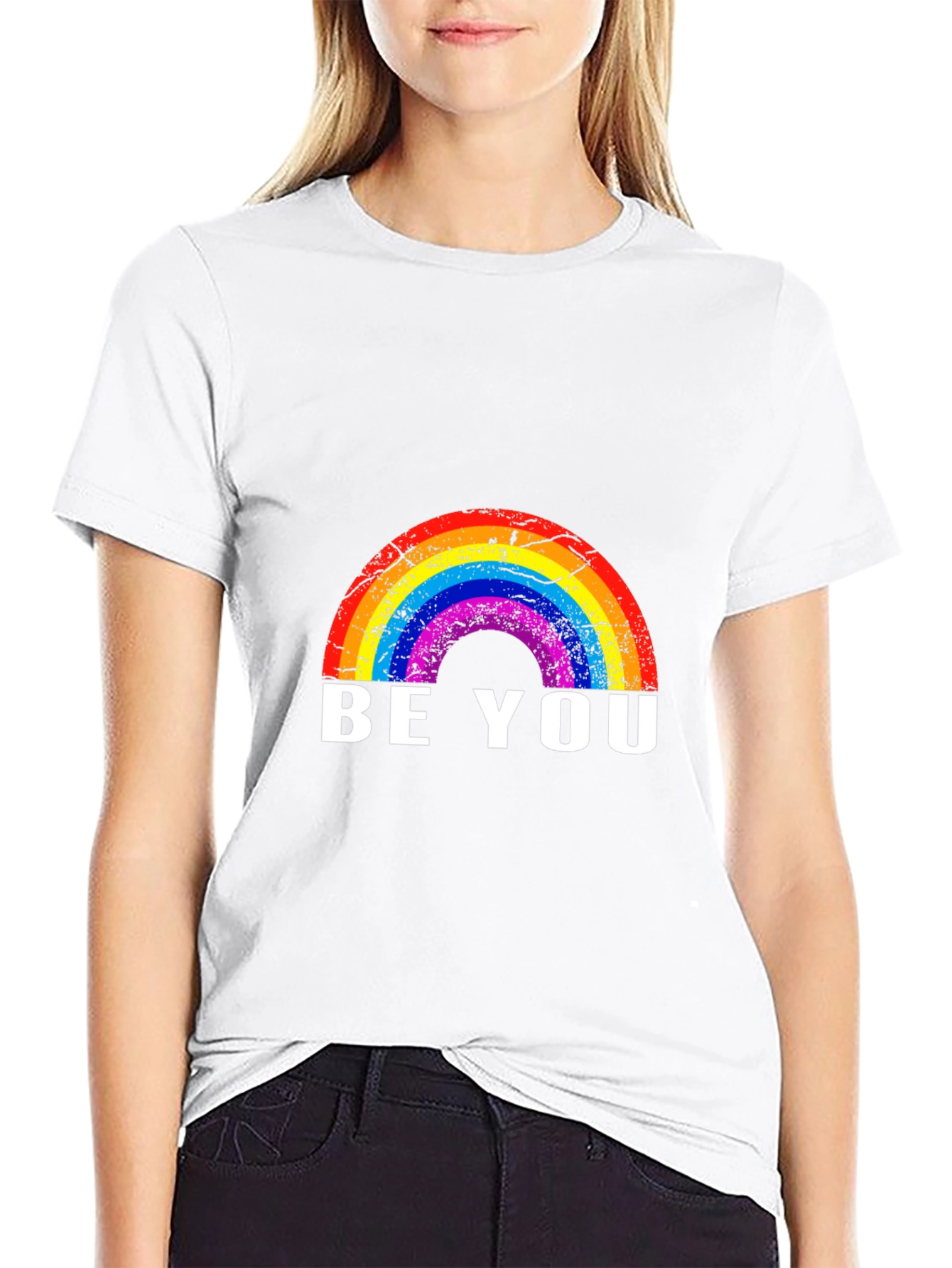 Rainbow Be You Black T-Shirt - Pride Apparel