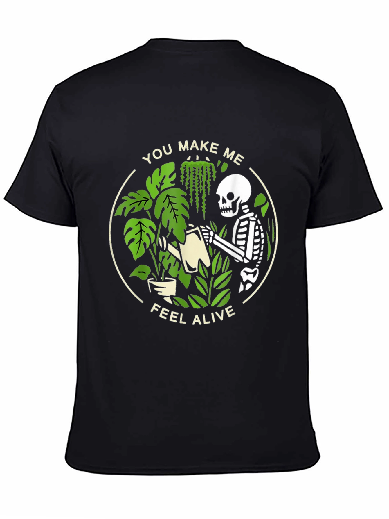 Skeleton Plant Lover Graphic Tee