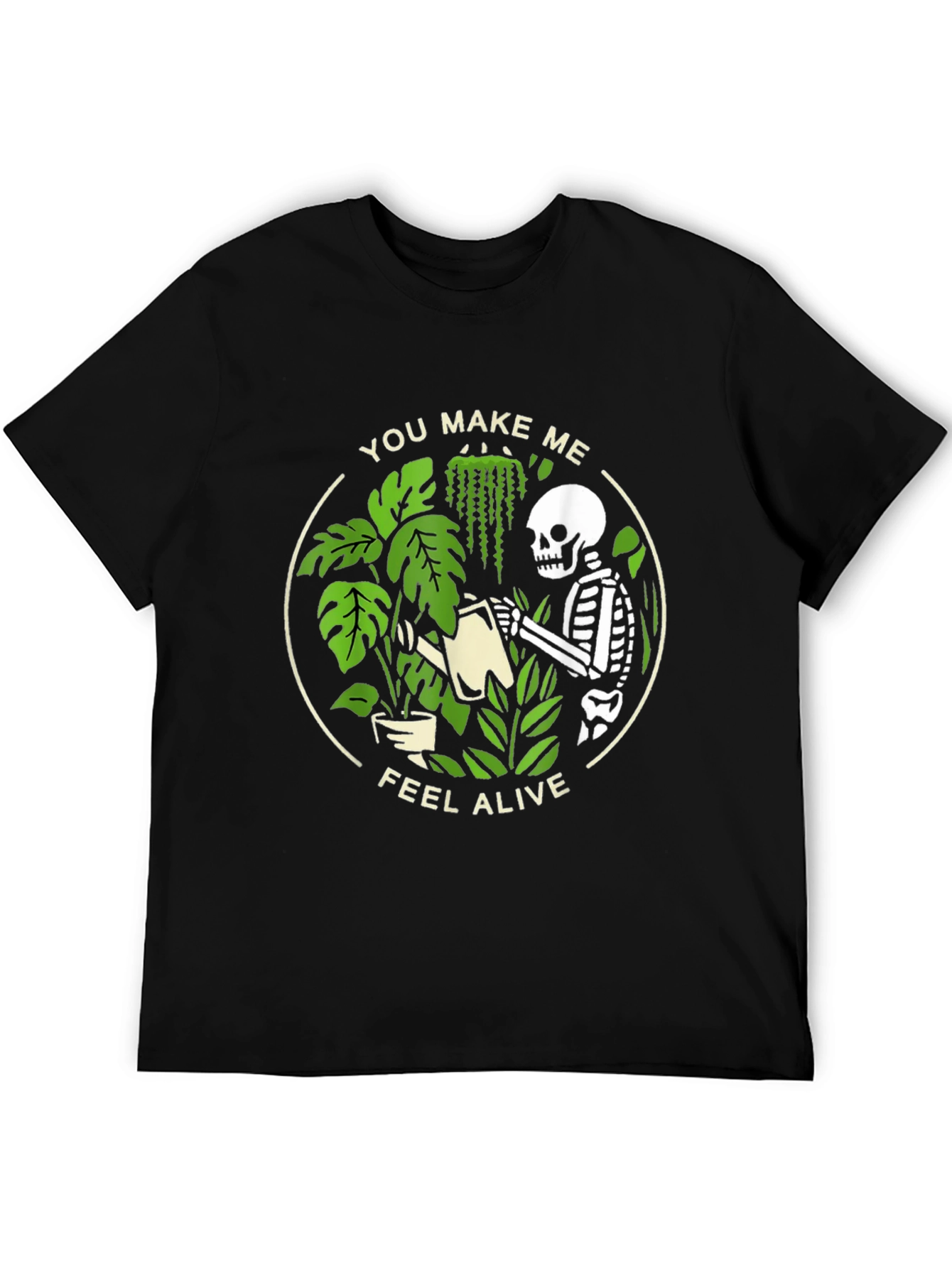 Skeleton Plant Lover Graphic Tee