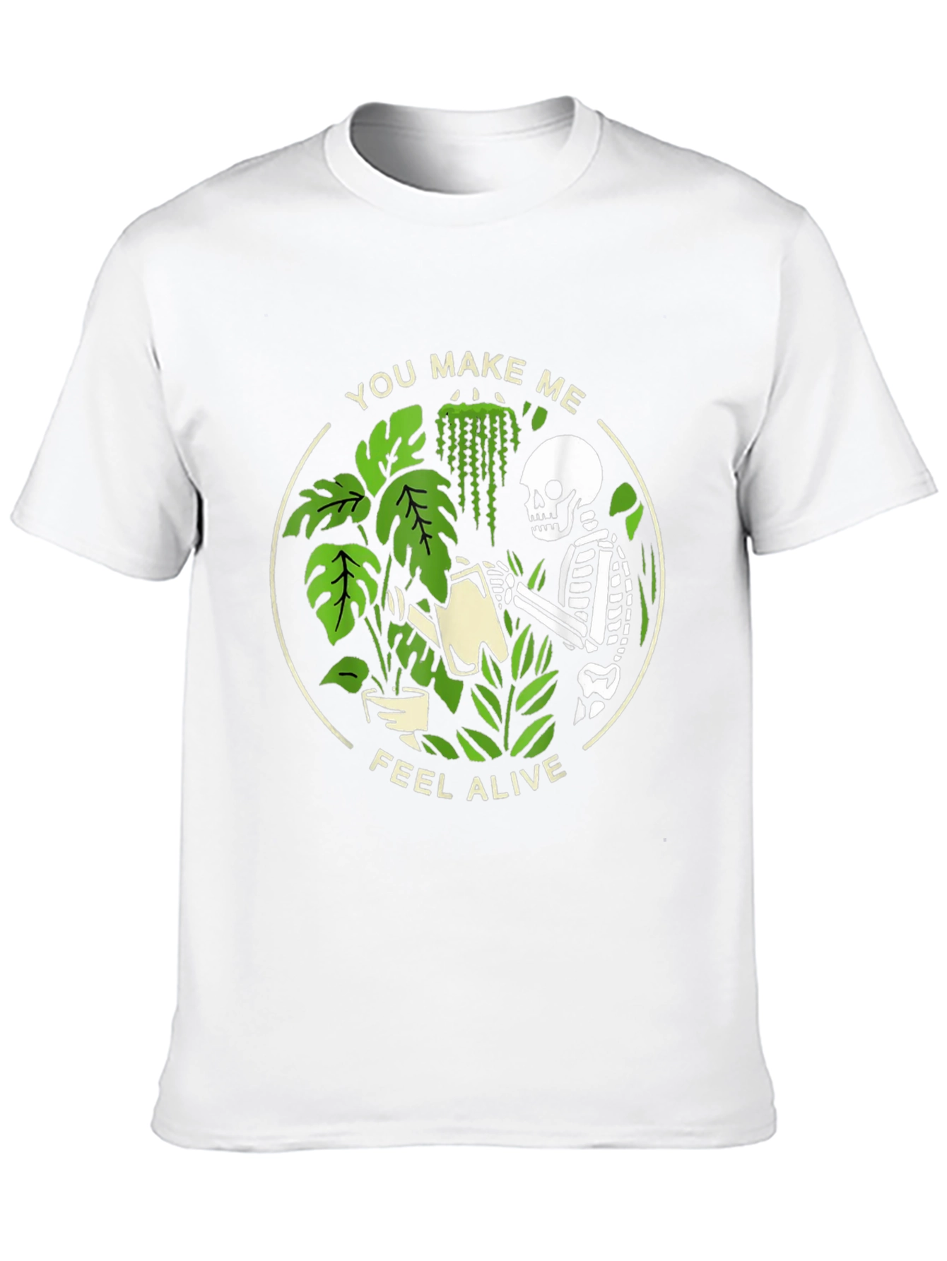 Skeleton Plant Lover Graphic Tee