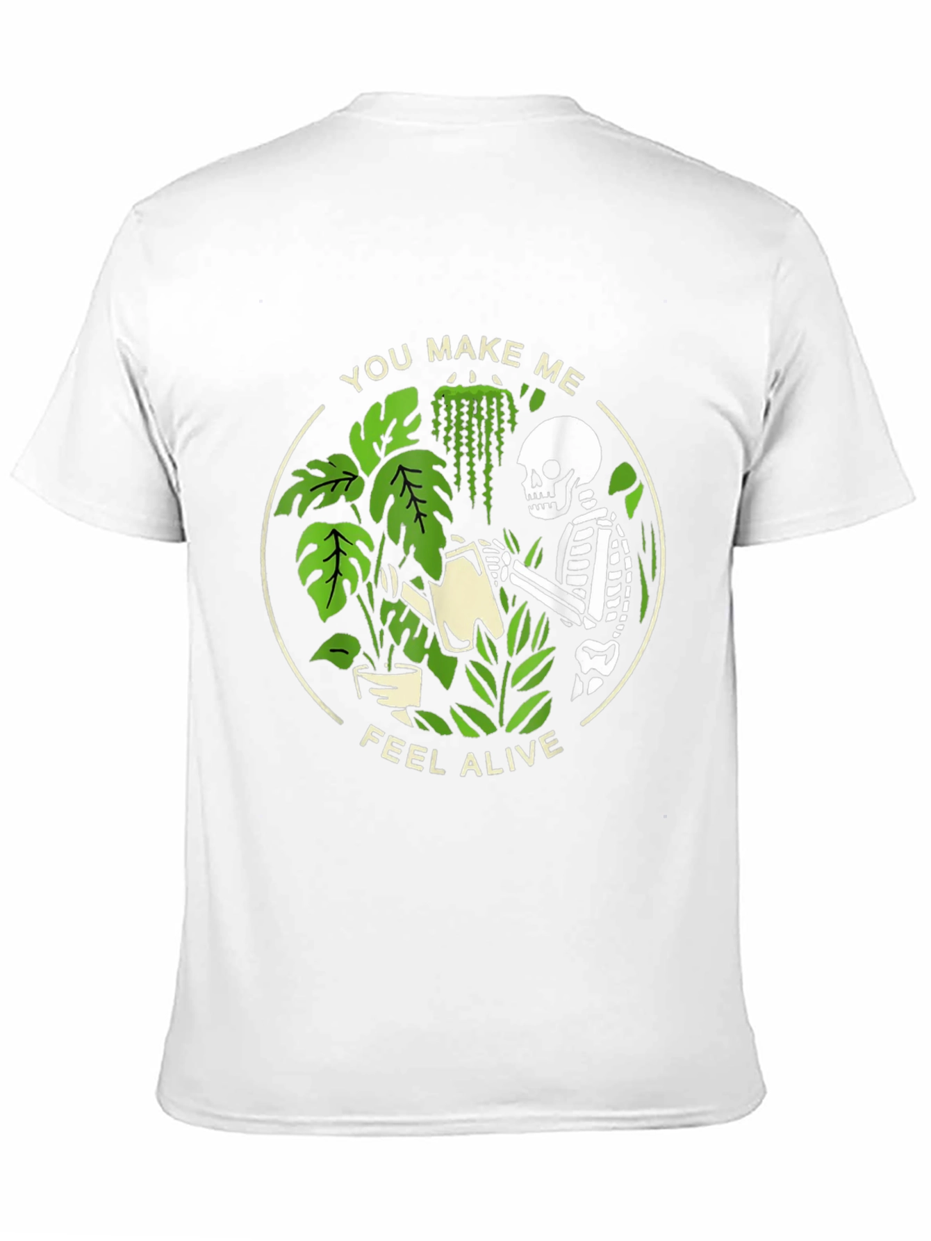 Skeleton Plant Lover Graphic Tee