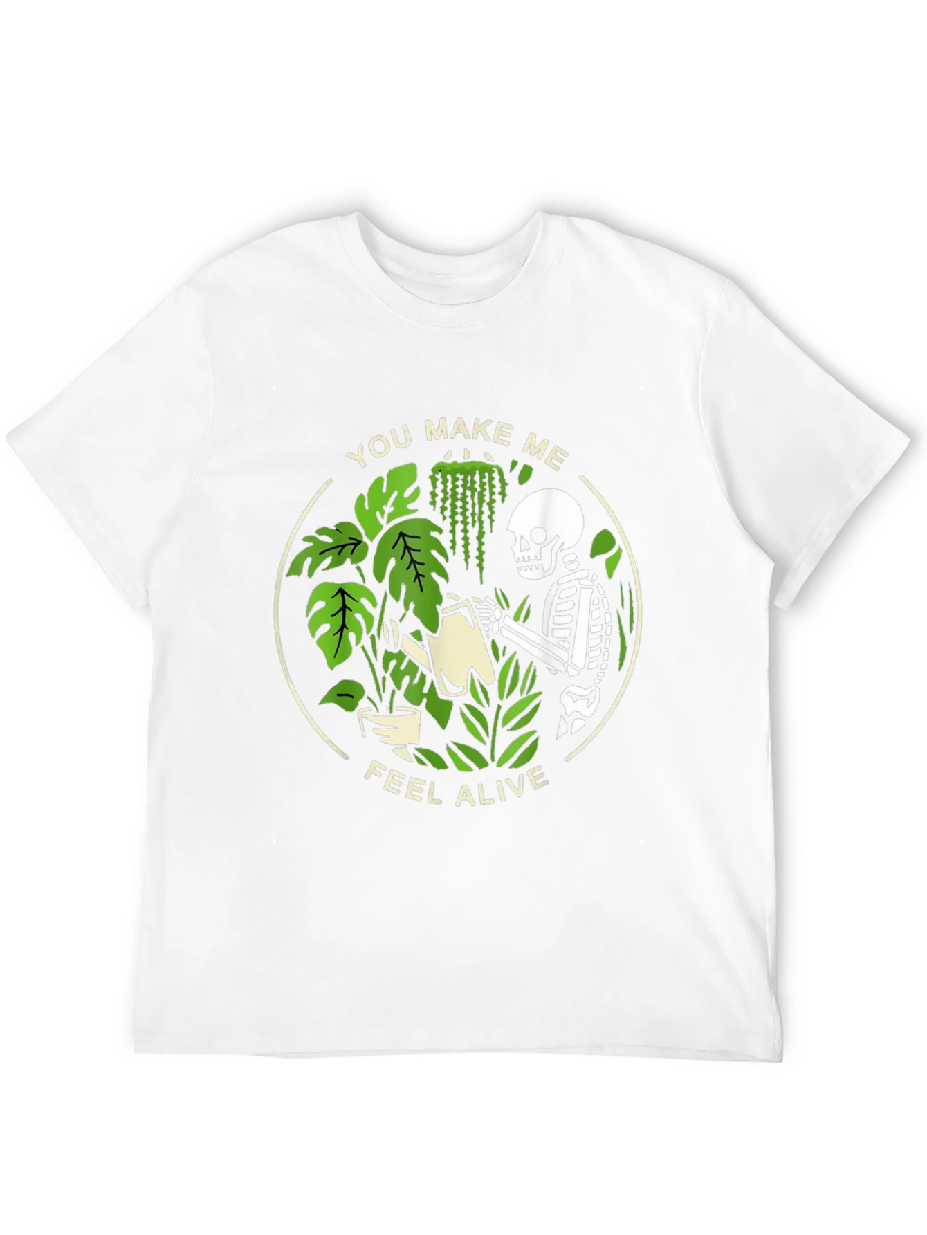 Skeleton Plant Lover Graphic Tee
