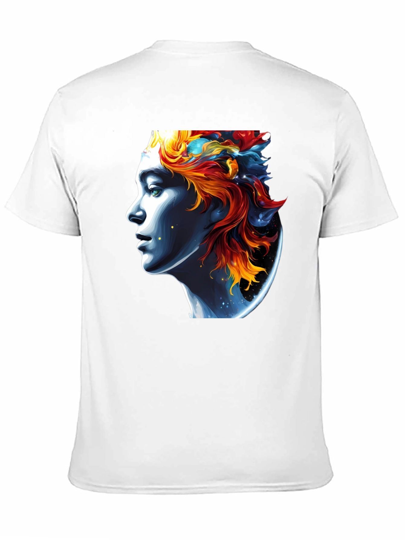 Celestial Portrait Graphic Tee - Unisex Black T-Shirt