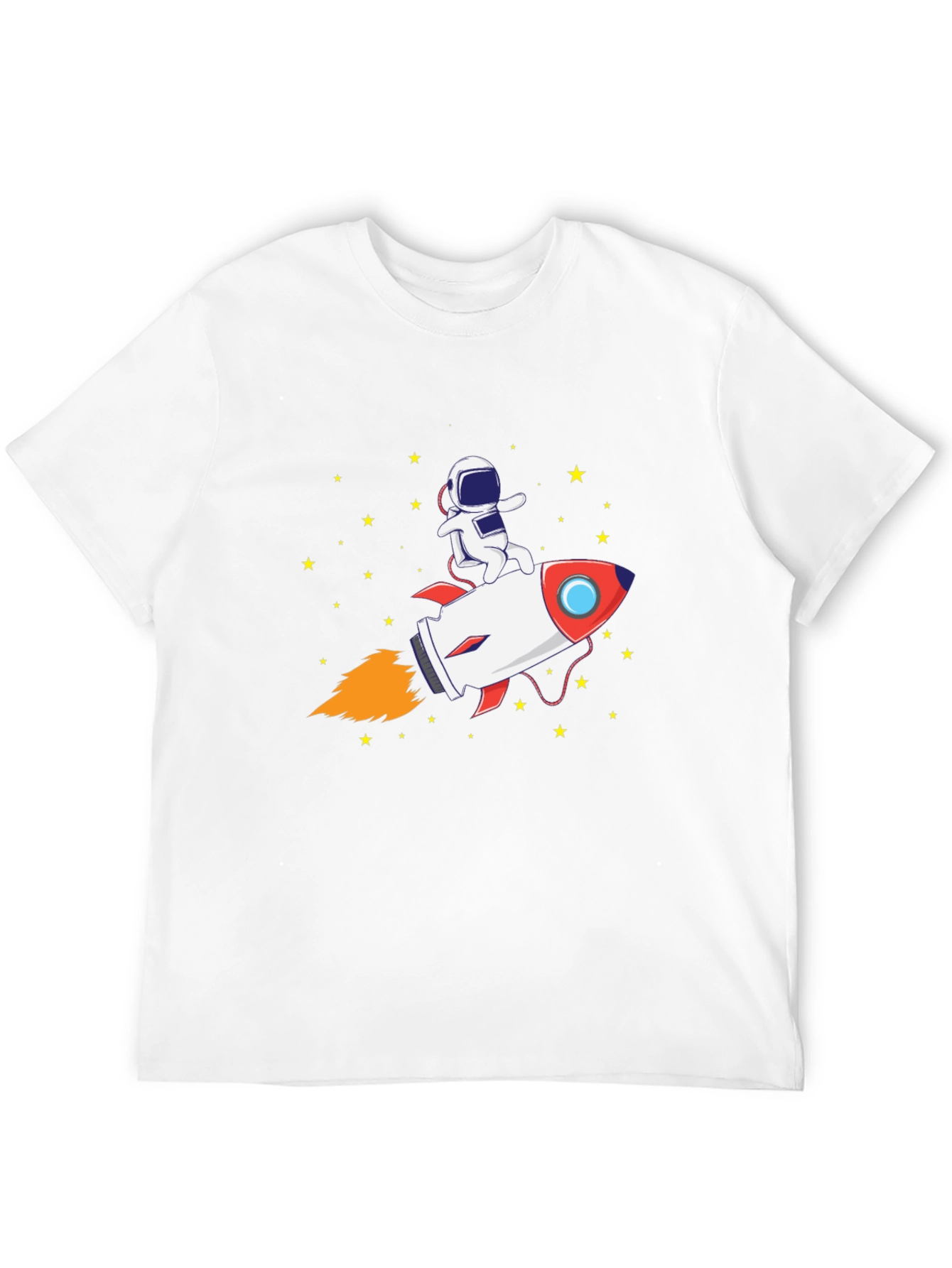 Astronaut Rocket Ride Graphic Tee - Black