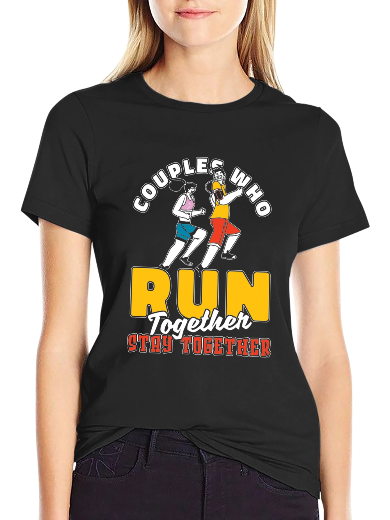 Couples Who Run Together T-Shirt