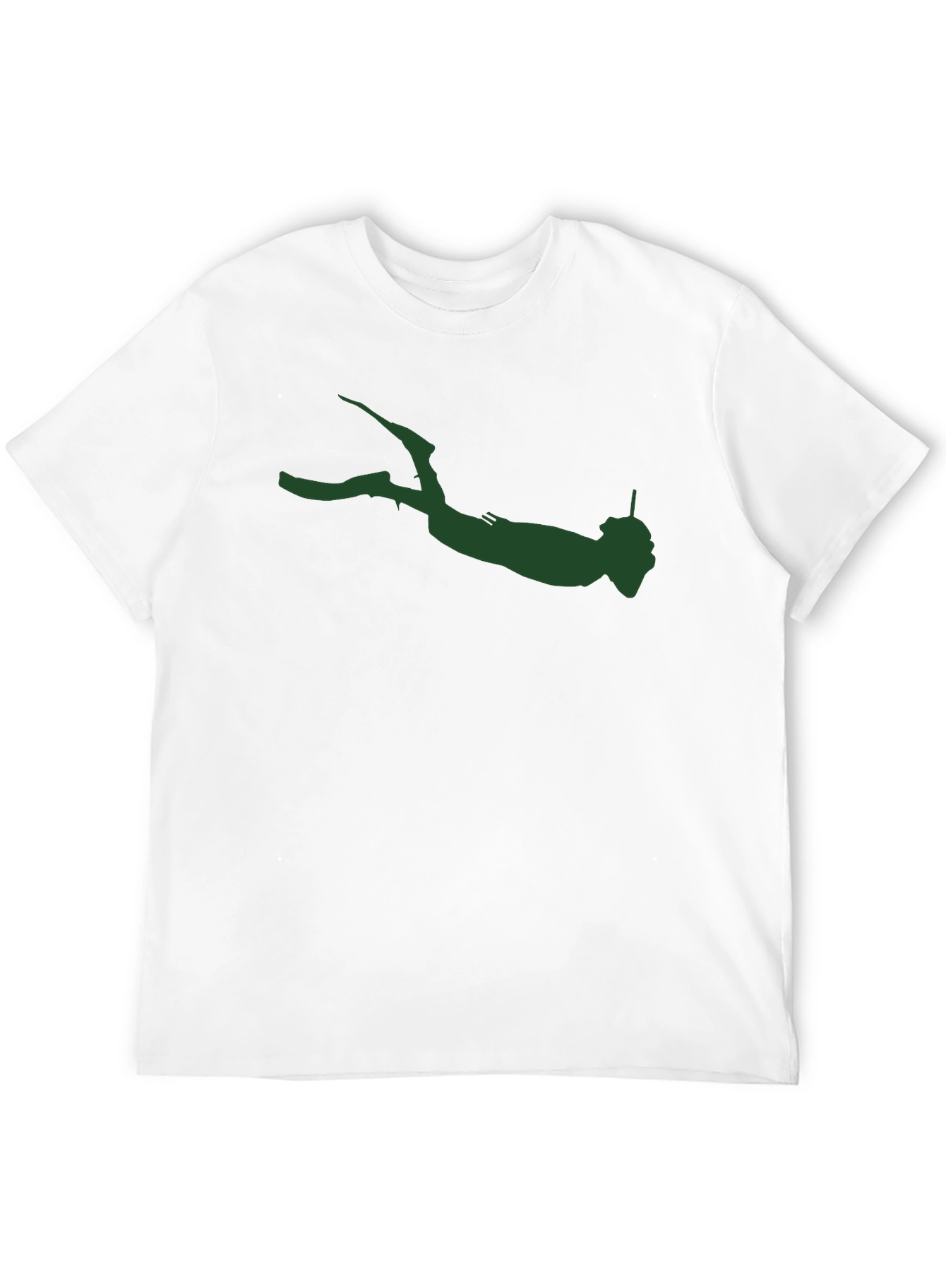 Diver Silhouette Graphic Tee - Mens Black T-Shirt