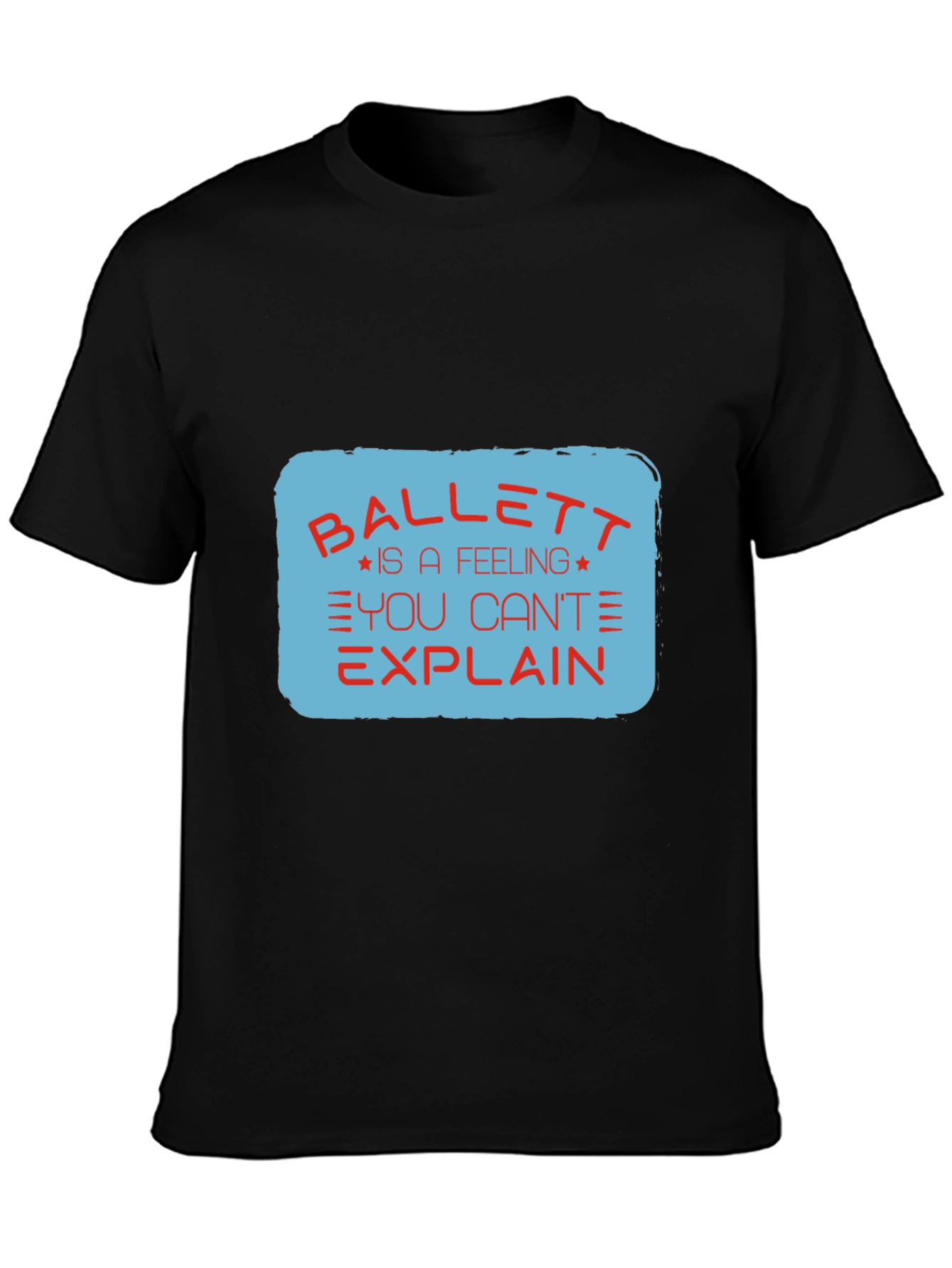 Ballett Feeling Mens Black Graphic Tee