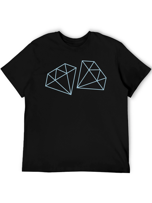 Geometric Diamond Tee - Modern Minimalist Graphic Shirt
