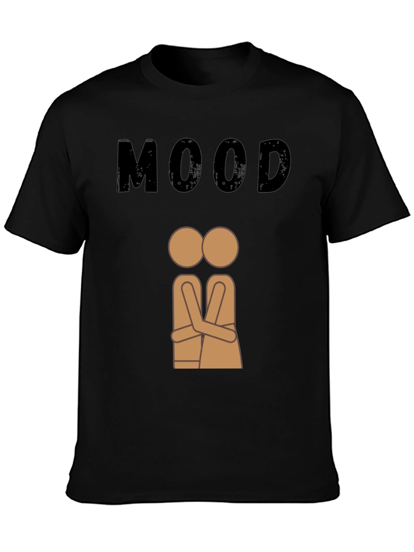 Moody Hugging Figures Black T-Shirt