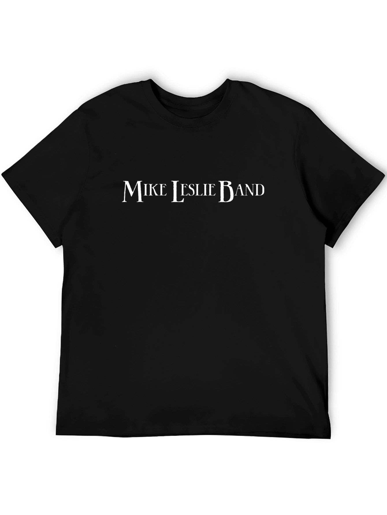Mike Leslie Band Graphic T-Shirt - Black Cotton Tee