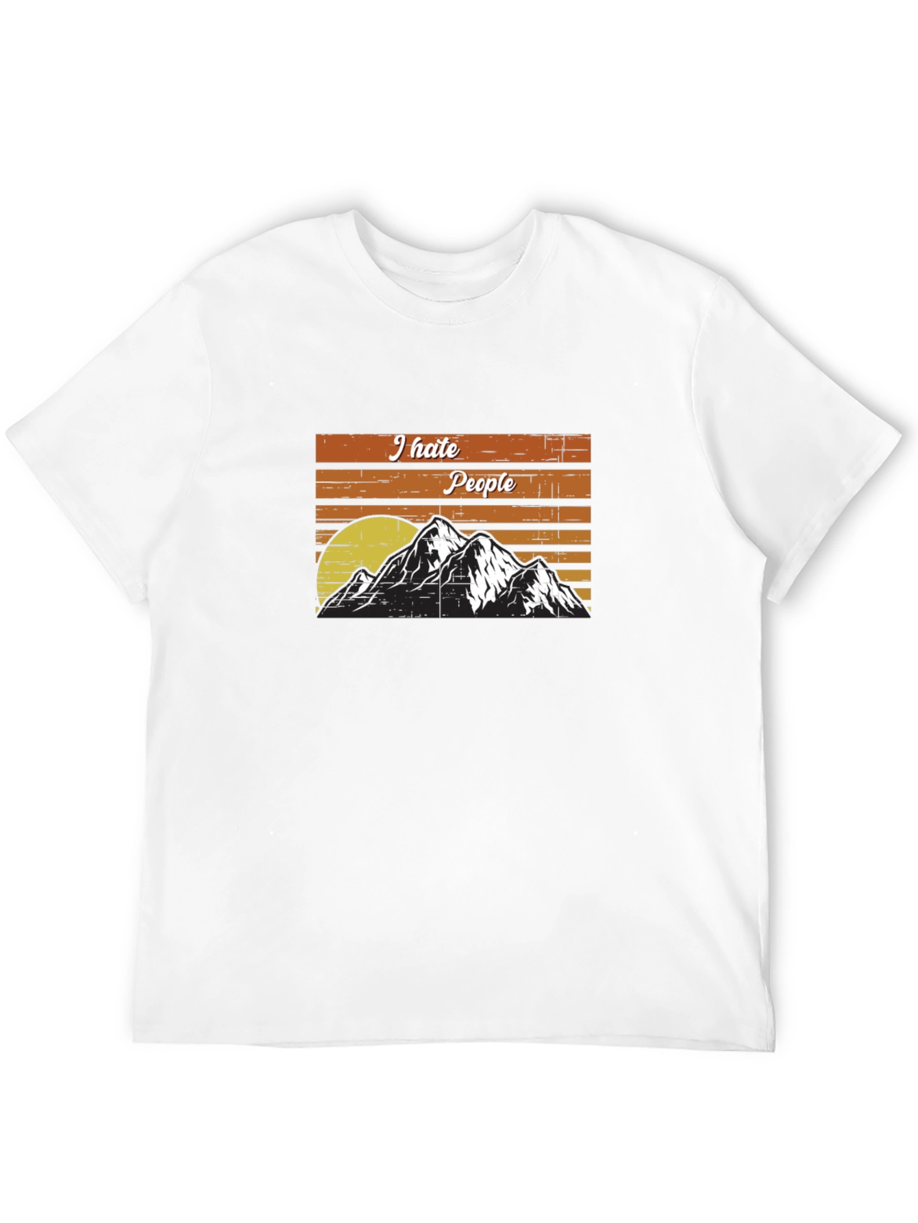 I Hate People Mountain T-Shirt - Adventure Tee