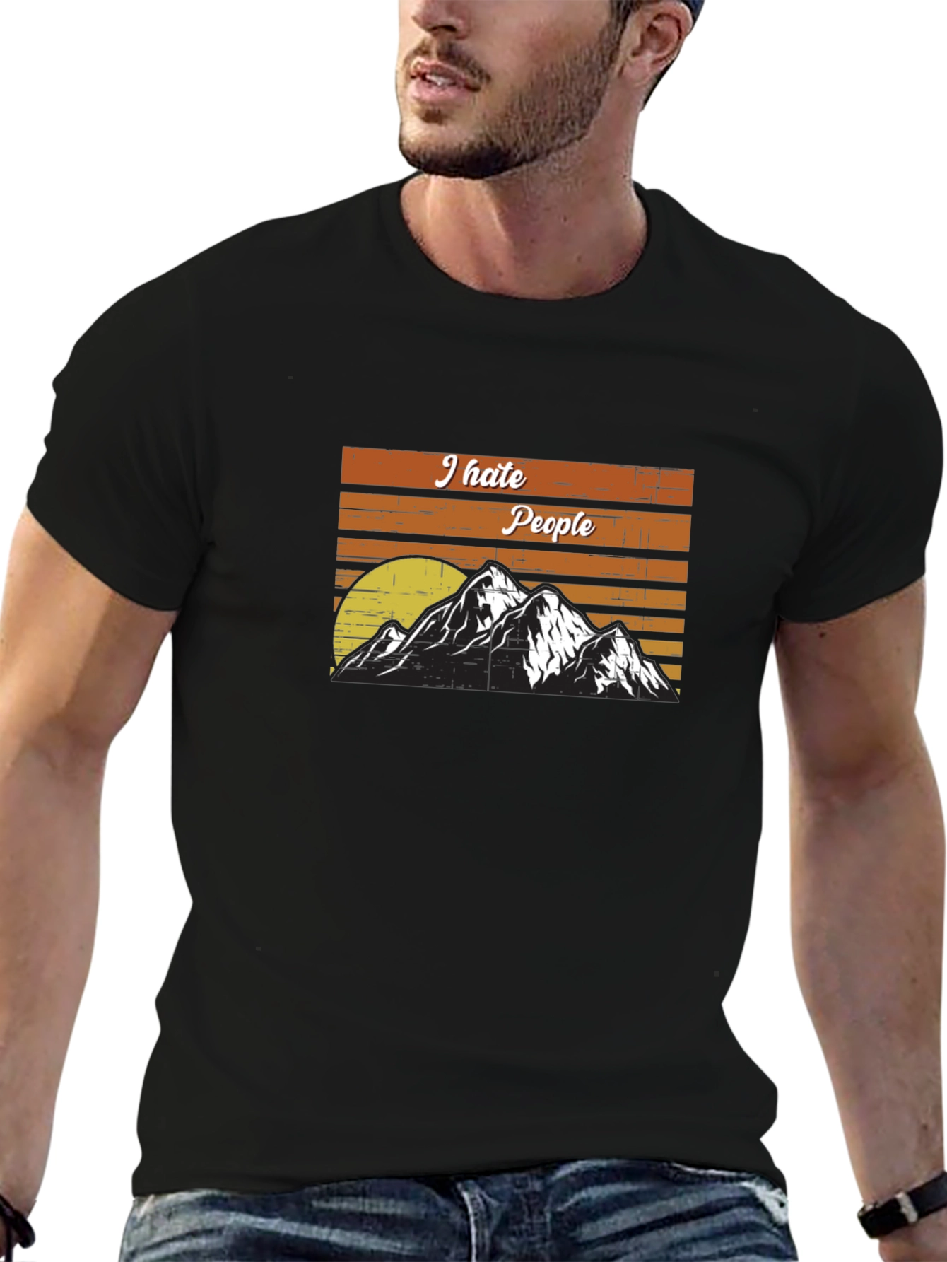 I Hate People Mountain T-Shirt - Adventure Tee