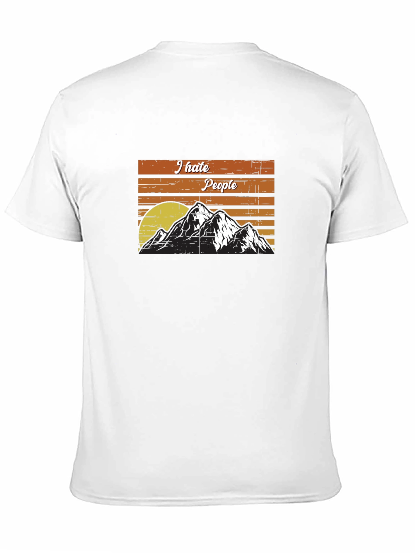 I Hate People Mountain T-Shirt - Adventure Tee